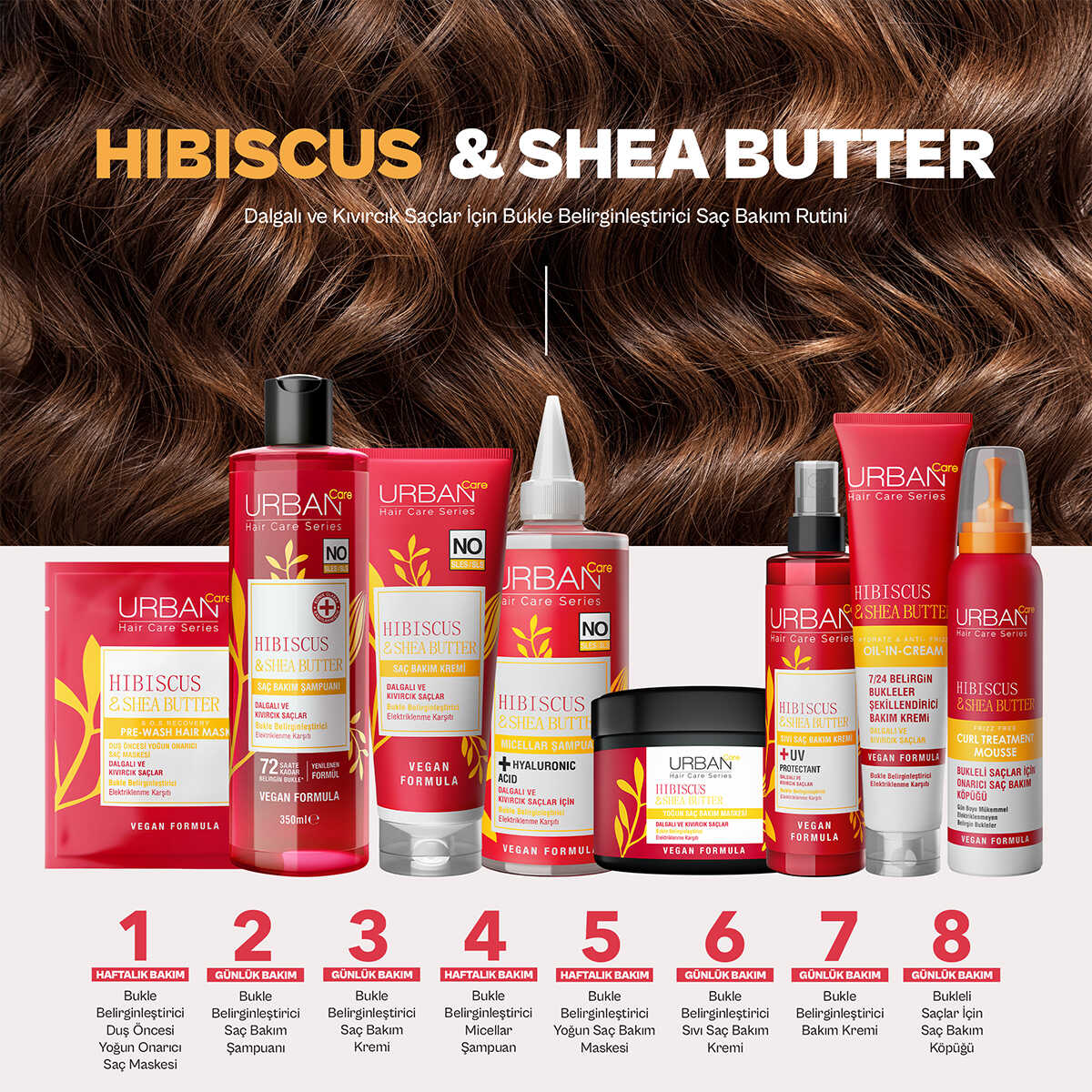 URBAN Care Twisted Curls Hibiscus & Shea Butter Conditioner 250 ML