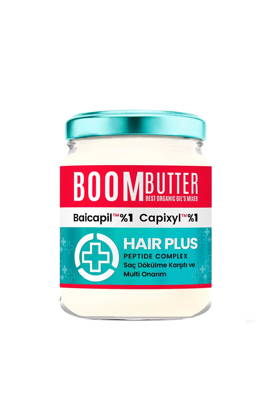 BOOM BUTTER Plus Hair Oil – Anti-Hair Loss Care with 1% Baicapil + 1% Capixyl – 190ML