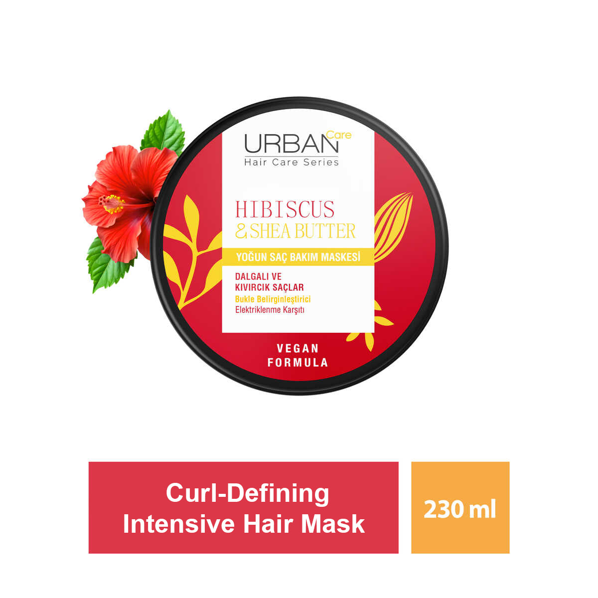 URBAN Care Twisted Curls Hibiscus & Shea Butter Intense Hair Mask 230 ML